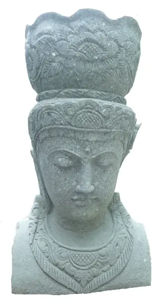 Product image 1 of the product “Ken Dedes Head with Pot, in the sizes from 60cm to 150cm, Natural finish ”